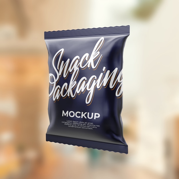 Download Snack packaging mockup PSD file | Premium Download
