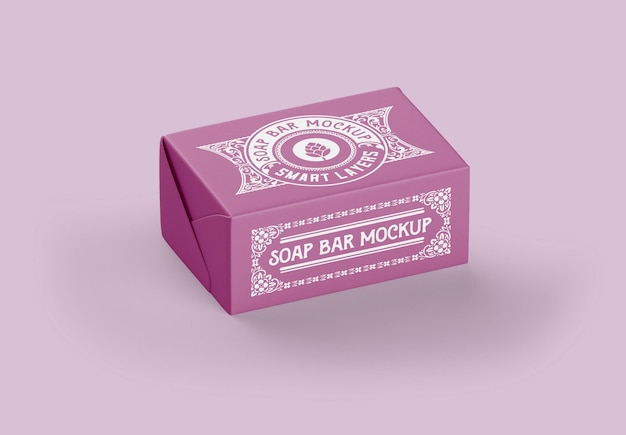 Premium Psd Soap Bar Package Mockup