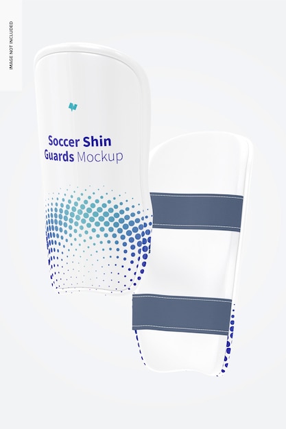 Download Premium PSD | Soccer shin guards mockup, floating