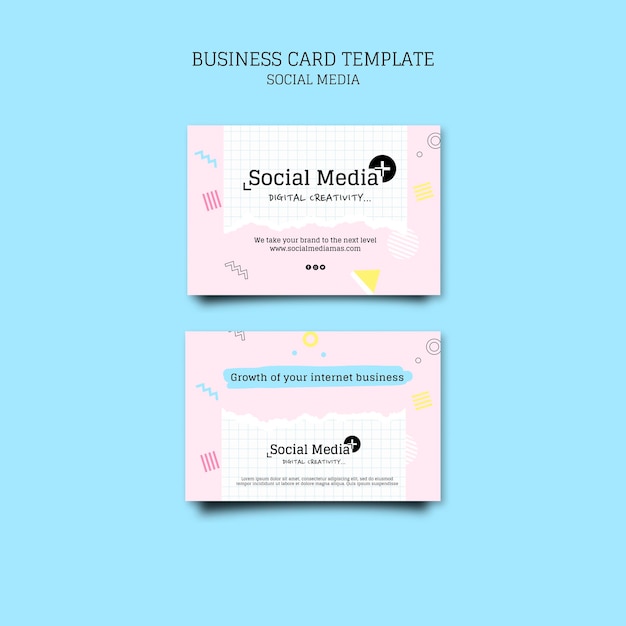 Free Psd Social Media Marketing Agency Business Card Design Template