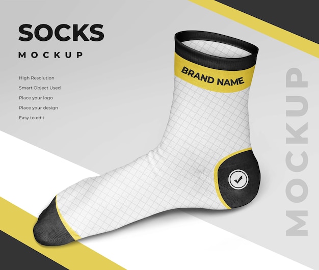 Free Socks Design Mockup Design