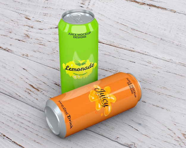 Soda can mockup PSD file | Free Download