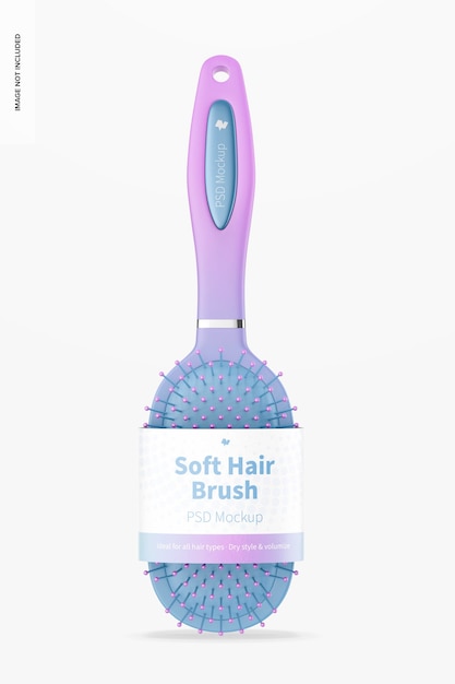Download Free Psd Soft Hair Brush Mockup Front View