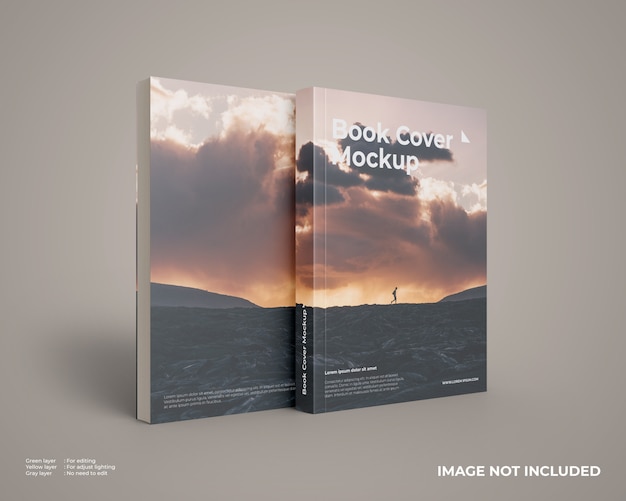 Download Softcover book mockup front and back | Premium PSD File