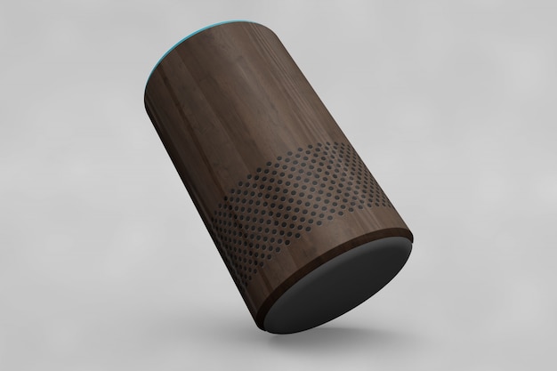 Download Speaker mockup in cylinder shape PSD file | Free Download