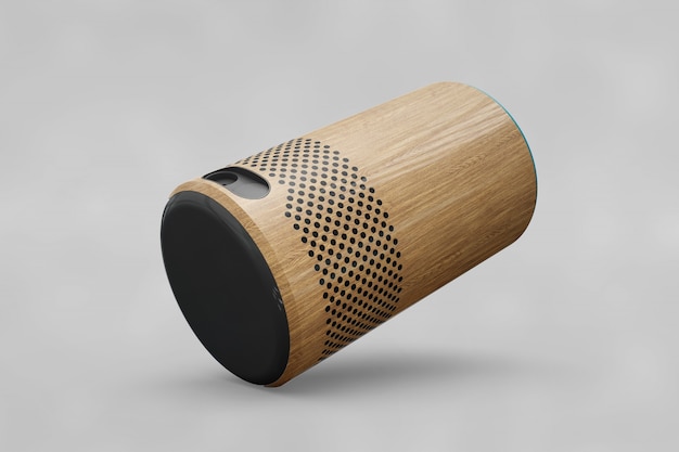 Download Speaker mockup in cylinder shape PSD file | Free Download