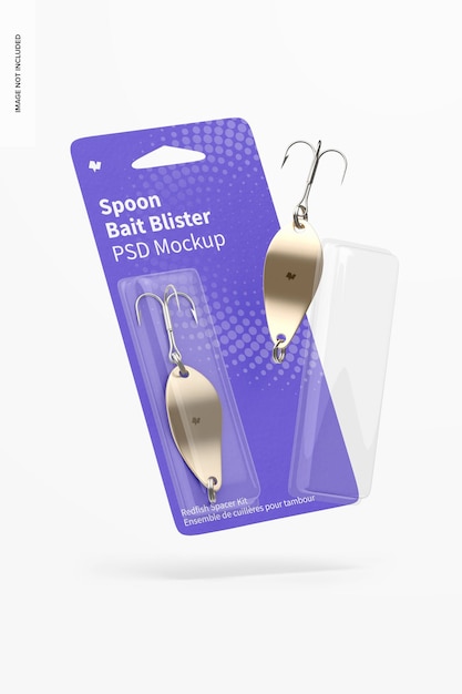 Download Free PSD | Spoon bait blister mockup