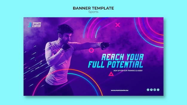 photoshop sports banner template