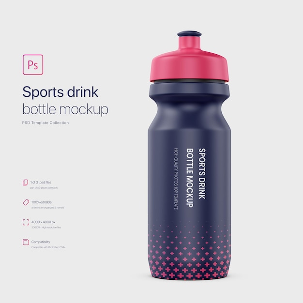 Download Premium PSD | Sport drink bottle mockup