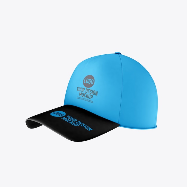 Sports cap mockup on white space | Premium PSD File