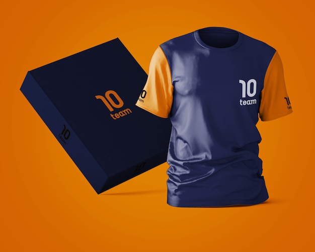 Download Free Psd Sports Shirt Mockup With Brand Logo Free Mockups