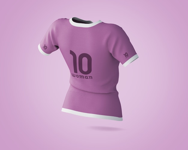 Sports shirt mockup with brand logo | Free PSD File