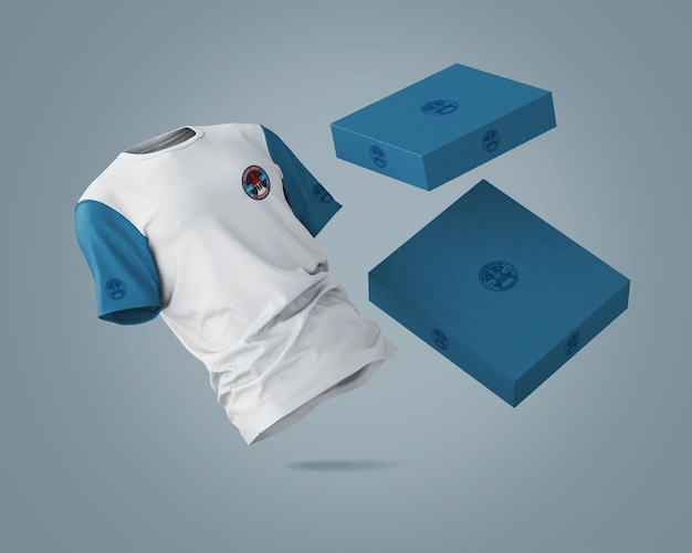 Download Sports shirt mockup with brand logo PSD file | Free Download