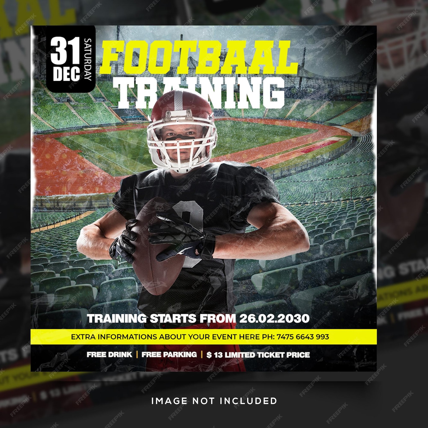 Premium PSD Sports social media post