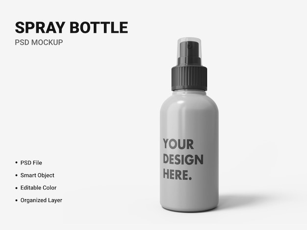 Download Premium Psd Spray Bottle Mockup Design Isolated