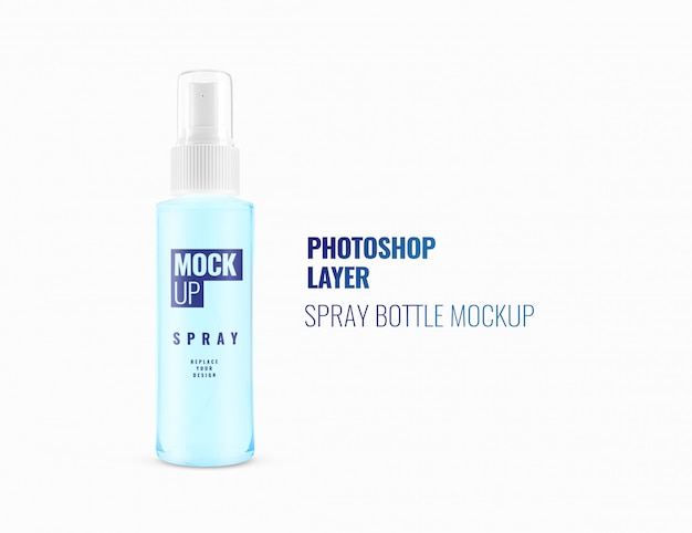 Spray bottle mockup realistic rendering Premium Psd