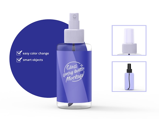 Download Premium Psd Spray Bottle Mockup Realistic