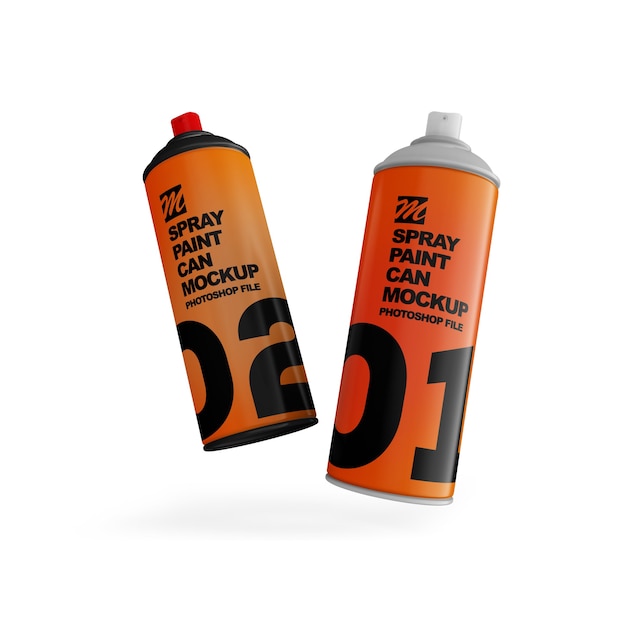 Download Premium Psd Spray Paint Can Mockup Isolated