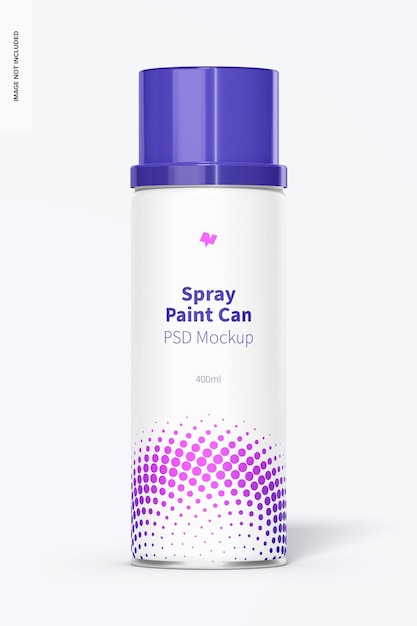 Premium PSD | Spray paint can mockup