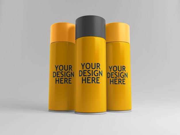 Download Spray paint can mockup | Premium PSD File