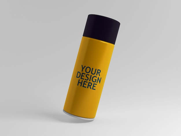 Download Premium PSD | Spray paint can mockup