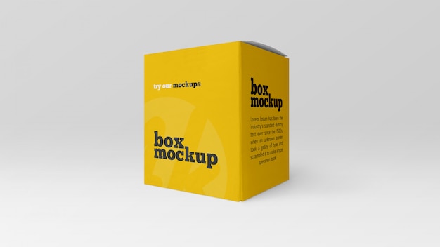 Download Square box mockup | Premium PSD File