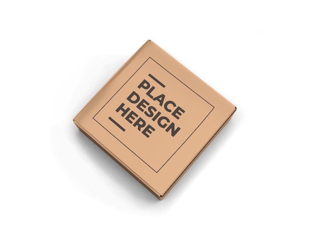 Download Premium PSD | Square box packaging mockup isolated
