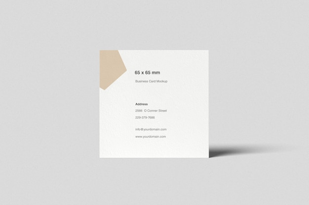 Download Square business card mockup front view PSD file | Premium ... PSD Mockup Templates