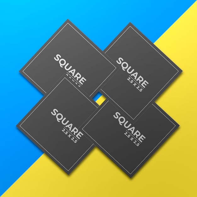 Download Square business card mockup | Premium PSD File