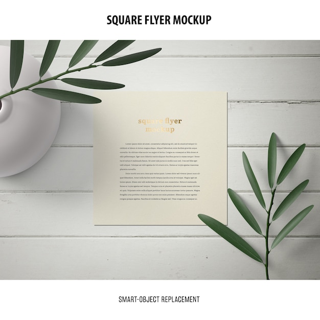 Download Square flyer mockup | Free PSD File