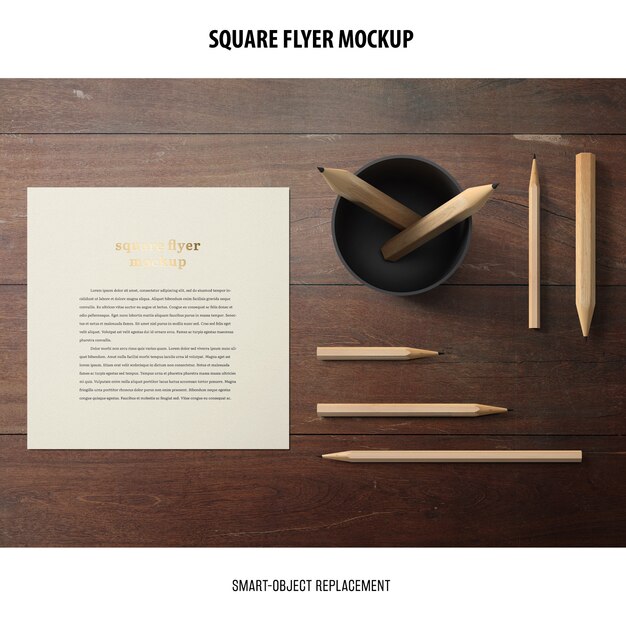 Download Square flyer mockup | Free PSD File