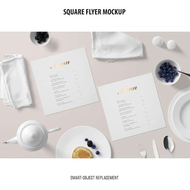 Download Square flyer mockup | Free PSD File