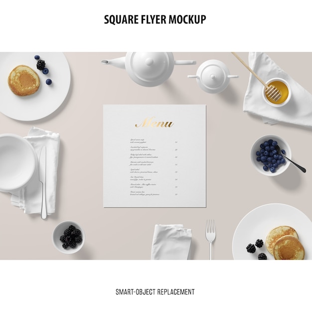 Download Square flyer mockup PSD file | Free Download