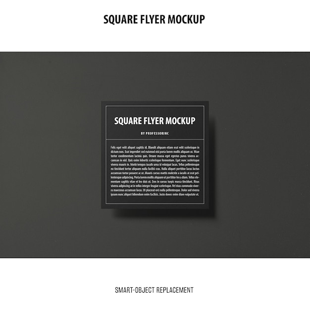 Download Free PSD | Square flyer mockup