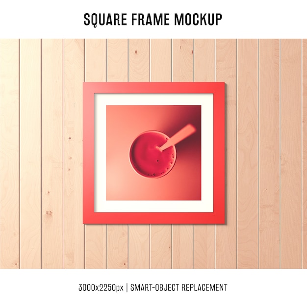 Free PSD | Square frame mockup