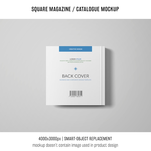 Square magazine or catalogue mockup PSD file | Free Download