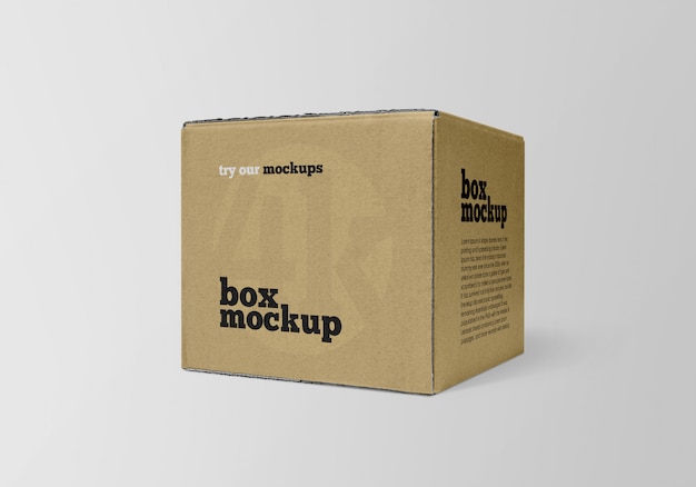 Download Square paper box mockup | Premium PSD File