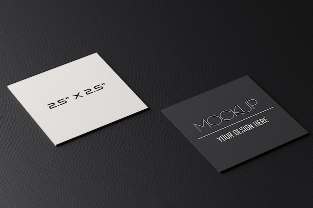 Download Premium Psd Square Paper Business Cards Mockup PSD Mockup Templates
