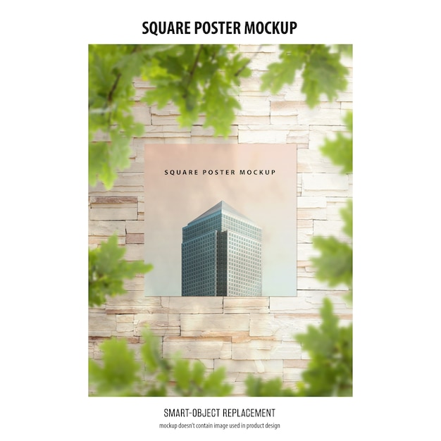 Download Square poster mockup | Free PSD File