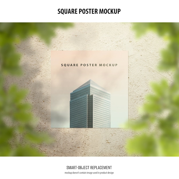 Download Square poster mockup PSD file | Free Download