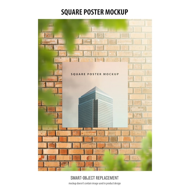Download Square poster mockup PSD file | Free Download