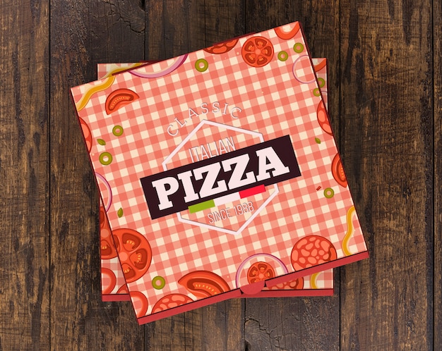 Download Stacked pizza boxes mockup PSD file | Free Download