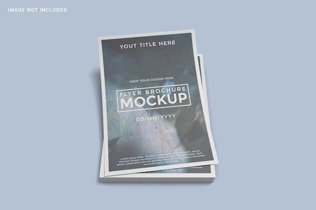 Download Premium PSD | Stacked with flyer brochure mockup