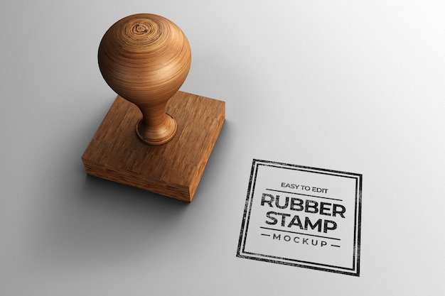 Download Stamp mockup design | Premium PSD File