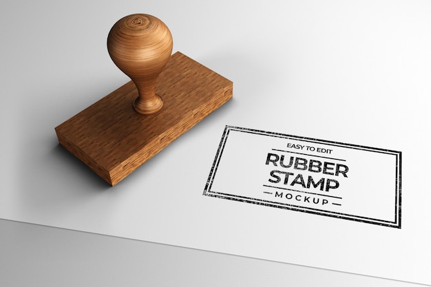 Download Stamp mockup template | Premium PSD File