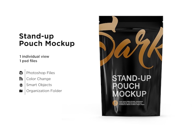 Download Premium Psd Stand Up Pouch Mockup Isolated