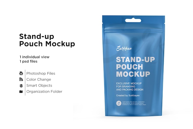 Download Premium Psd Stand Up Pouch Mockup Isolated