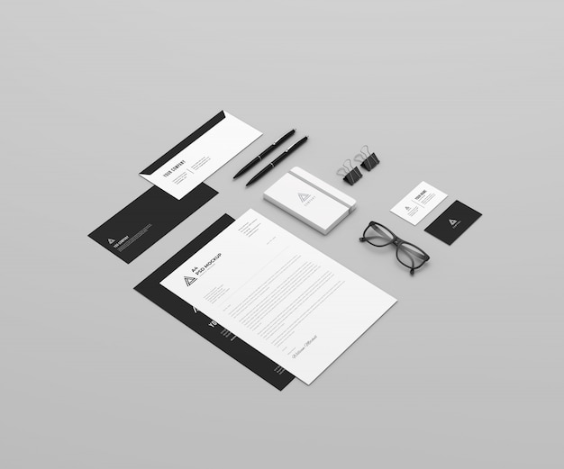 Download Stationary and branding mockup | Premium PSD File
