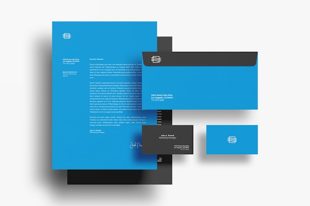 Premium Psd Stationary Documents Mockup