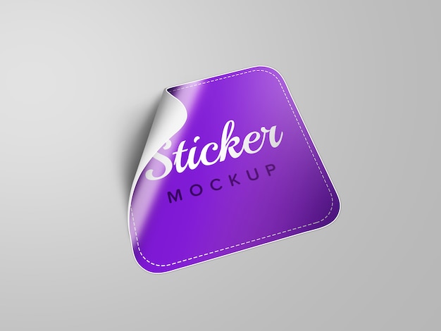 Download Sticker mockup template | Premium PSD File